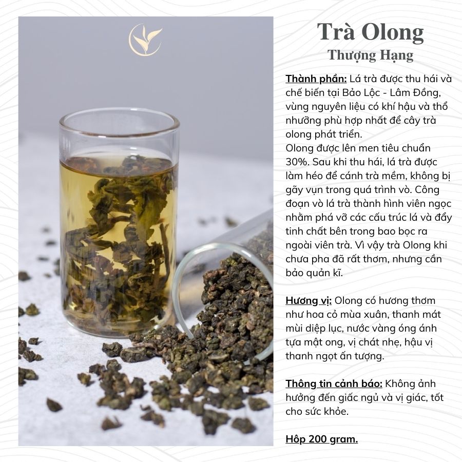 Trà Olong Hảo Hạng Hộp 200gram