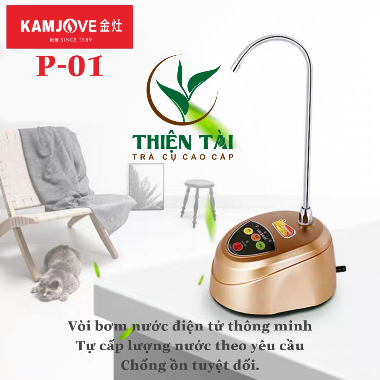Vòi Bơm Nước Uống Để Bàn Kamjove P-01