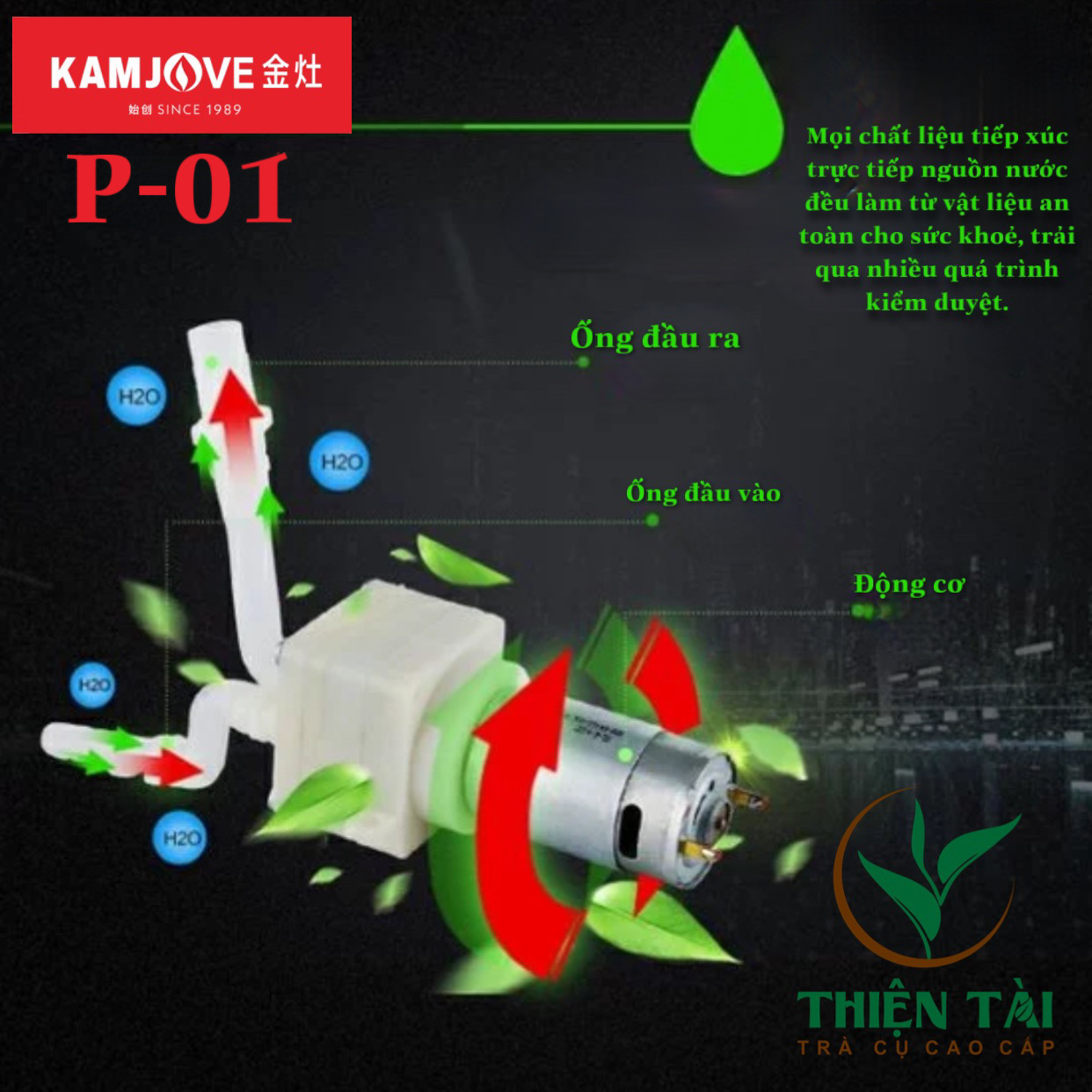 Vòi Bơm Nước Uống Để Bàn Kamjove P-01
