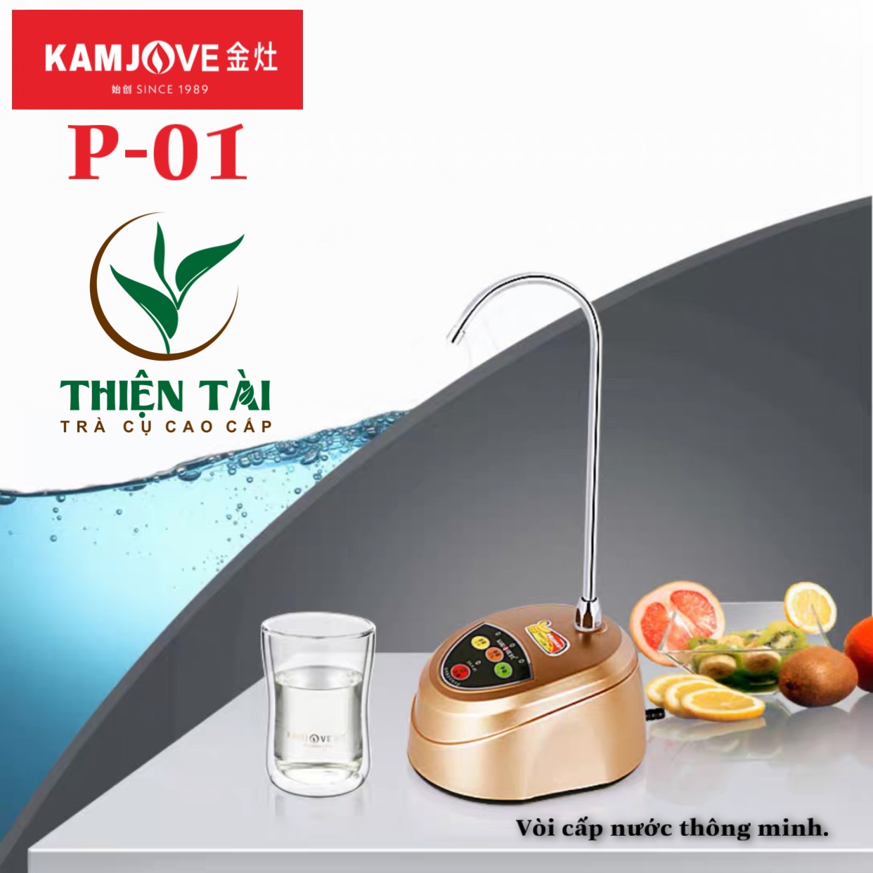 Vòi Bơm Nước Uống Để Bàn Kamjove P-01