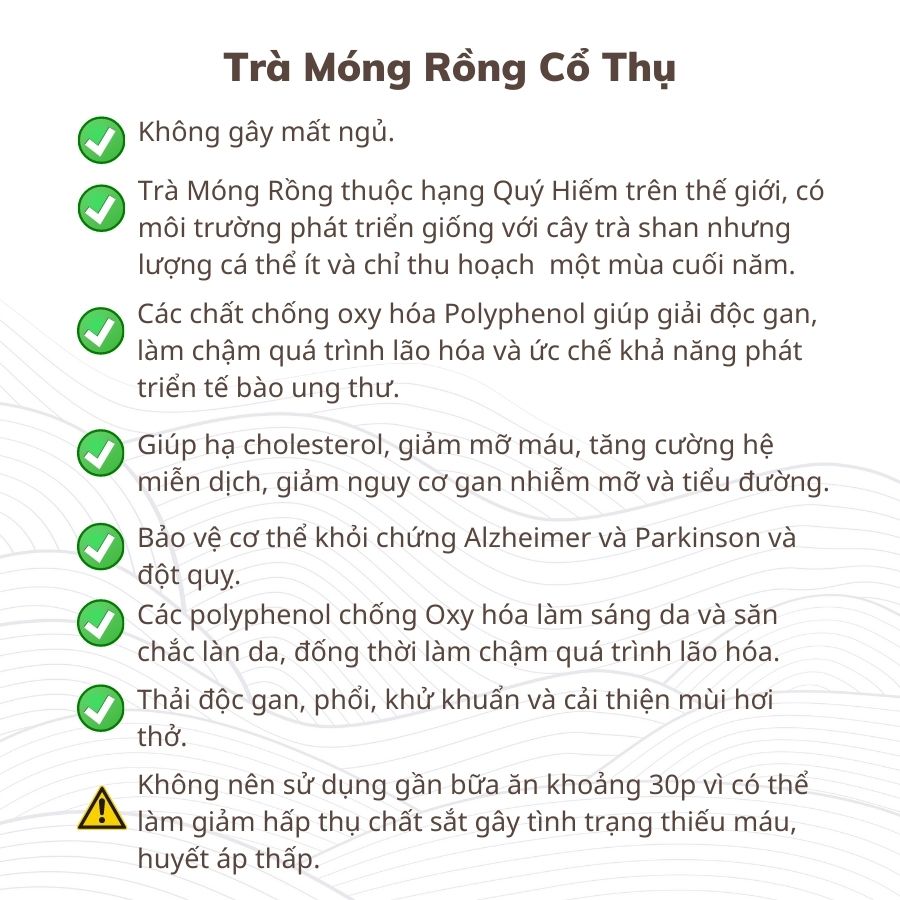 Trà Móng Rồng Hảo Hạng Hộp 60g