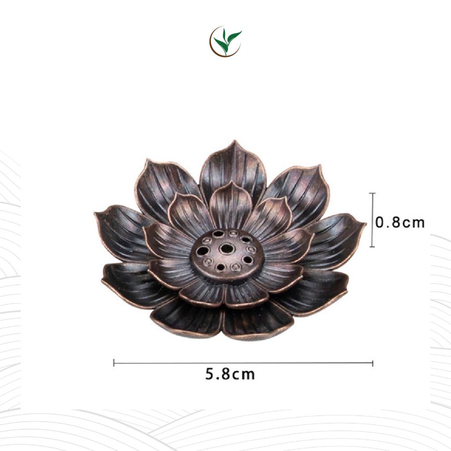 Đế Đốt Nụ Hương Bằng Đồng