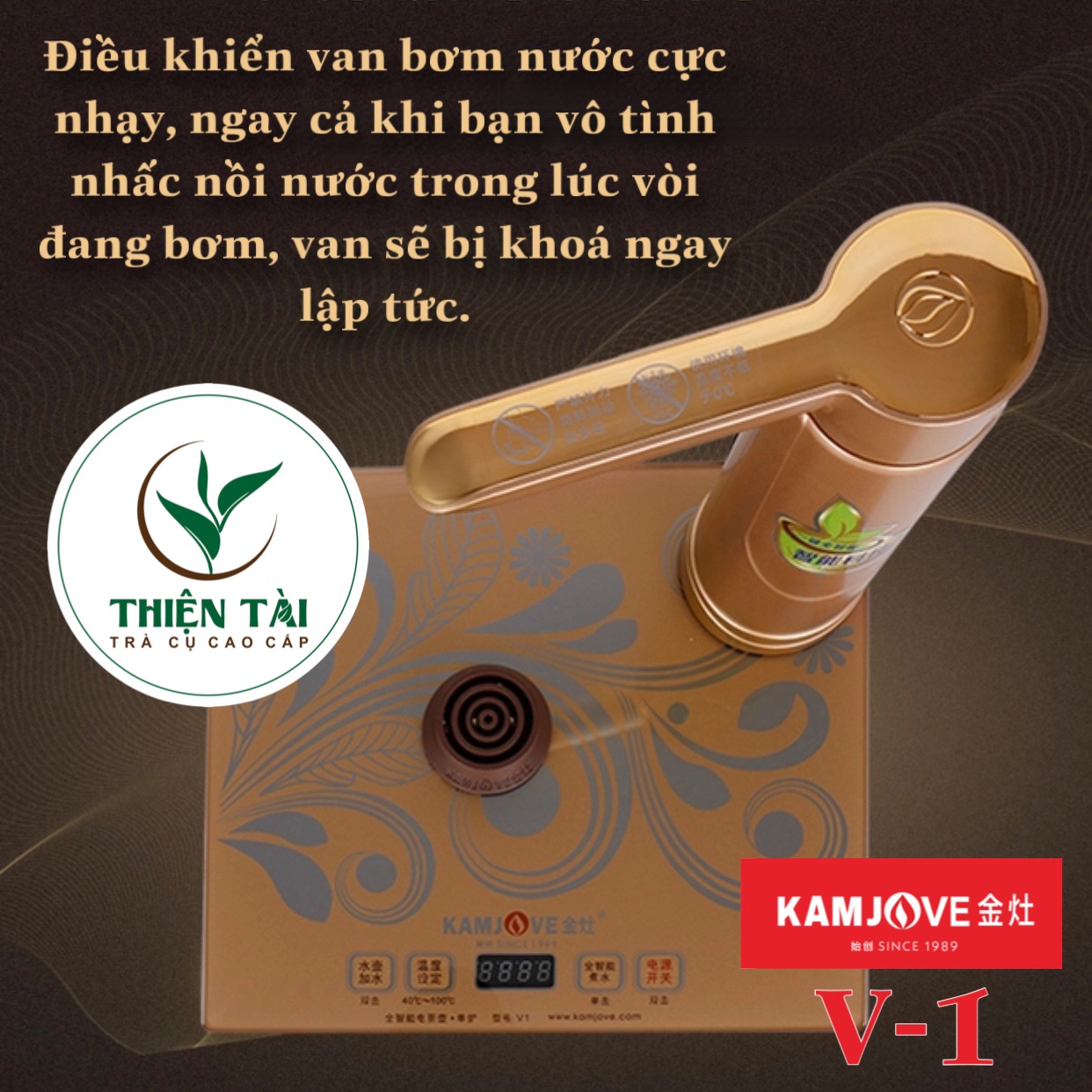 Ấm Điện Bàn Trà Thông Minh Kamjove V-1
