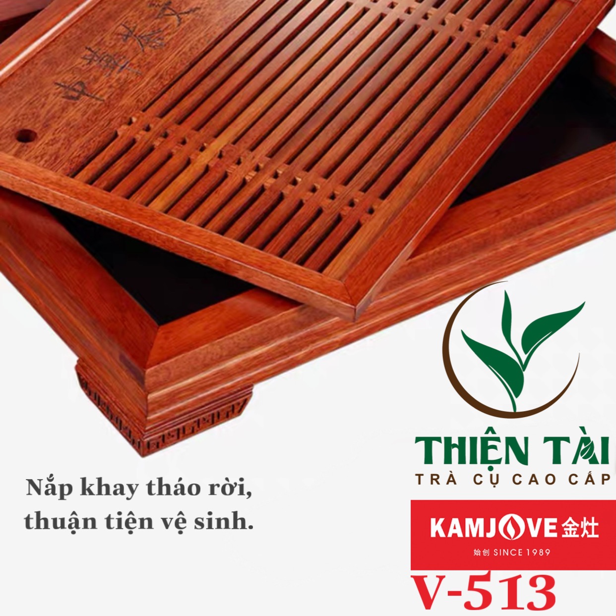 Bộ Bàn Trà Ấm Điện Chính Hãng Kamjove V-513