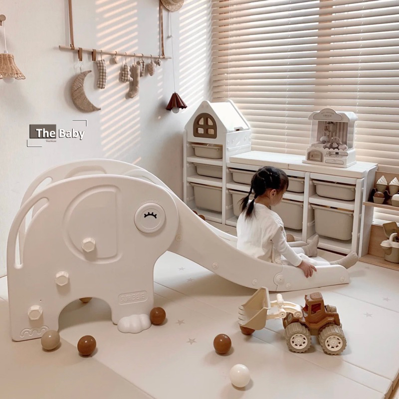 Cầu trượt chú voi cho trẻ cao cấp || Elephant Slide