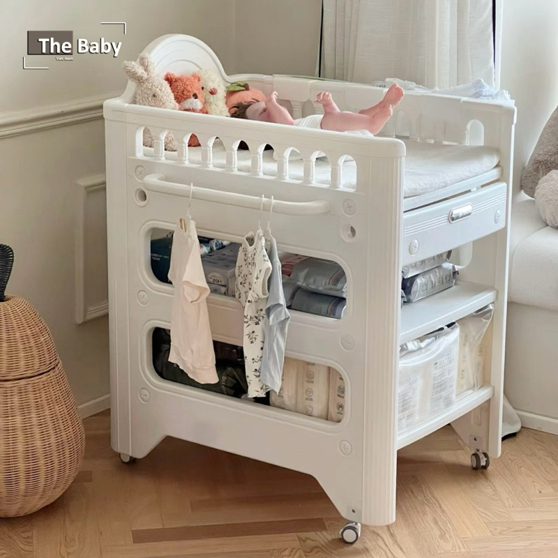 Bộ xe thay tã LECHIN đa năng nhập khẩu cao cấp / LECHIN Shelf