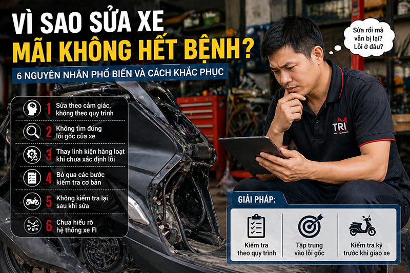 Đừng sửa xe theo cảm giác - Đây là lý do bạn mất khách