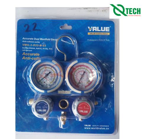 Đồng hồ gas đôi Value VMG-2-R22-B-03