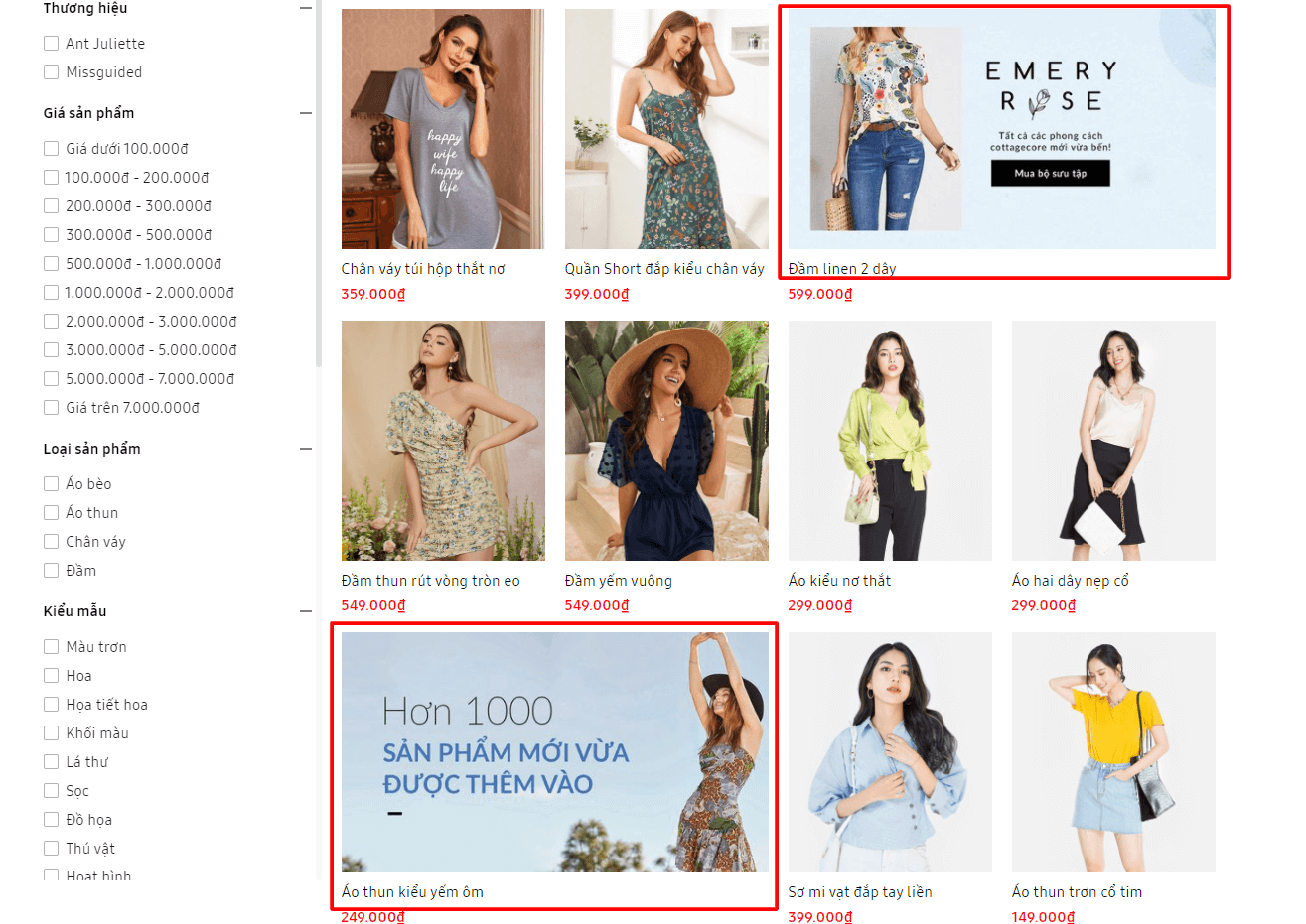 Ant Juliette - Danh mục sản phẩm