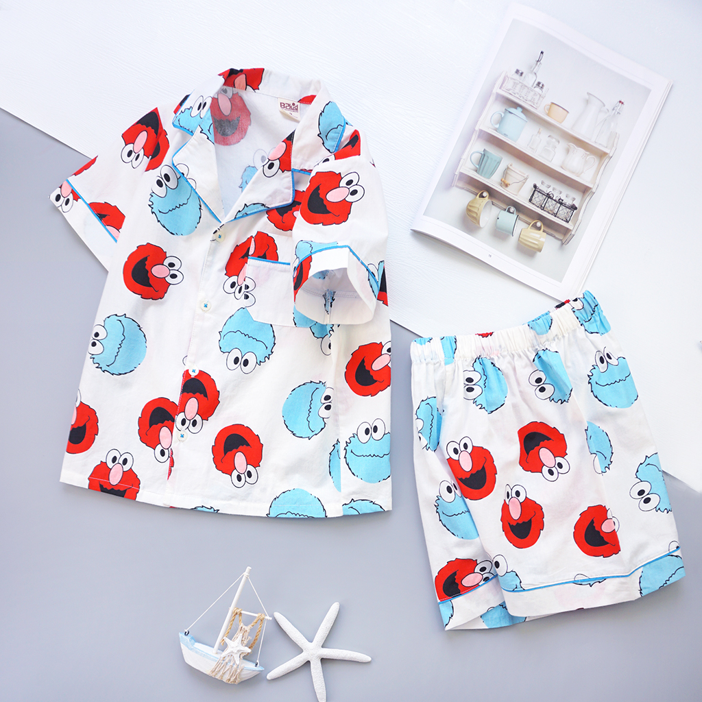 Pijama ngắn bé trai P-TN013 - Seasame