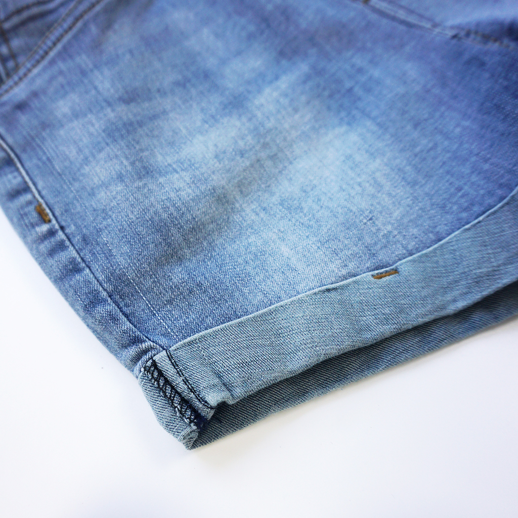 Short jean BG in tim QS100 - Xanh nhạt