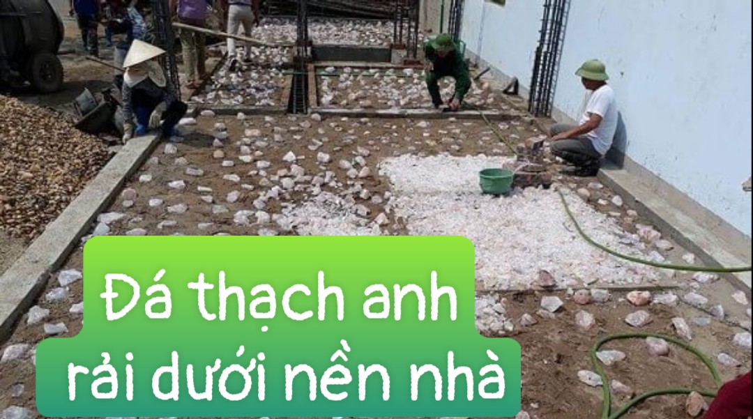 Đá thạch anh rải dưới nền nhà