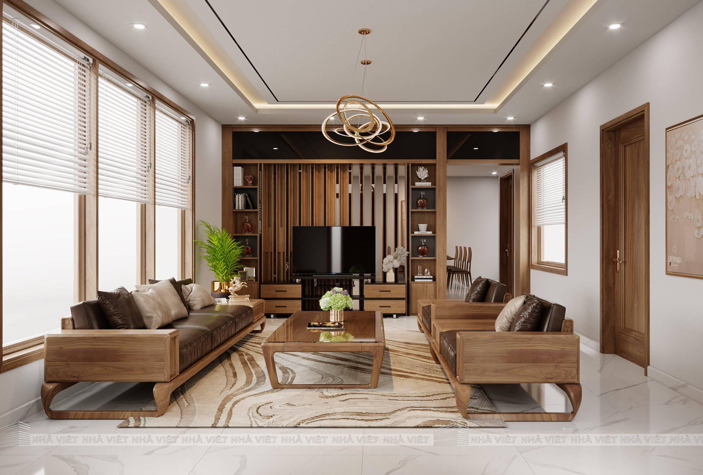Giới thiệu mẫu nội thất nhà đẹp việt mang đậm chất dân tộc