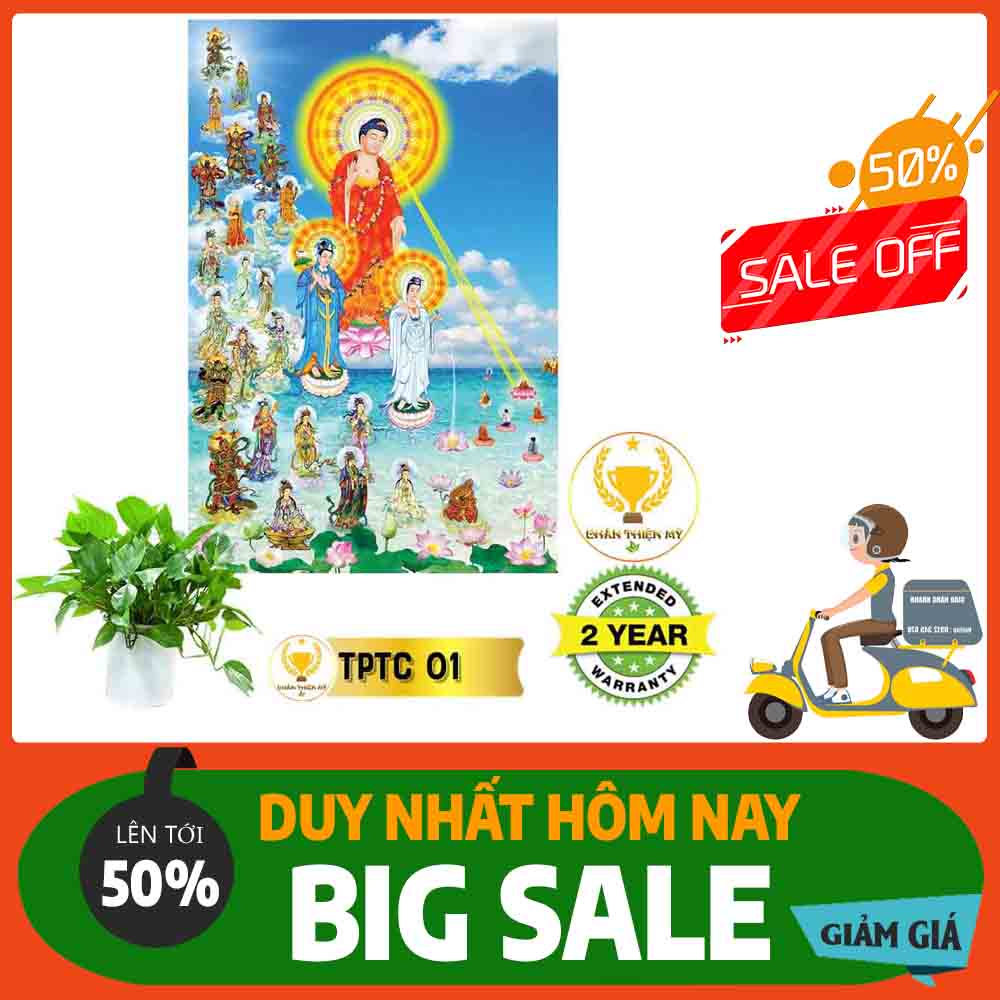 Tranh Tây Phương Tam Thánh