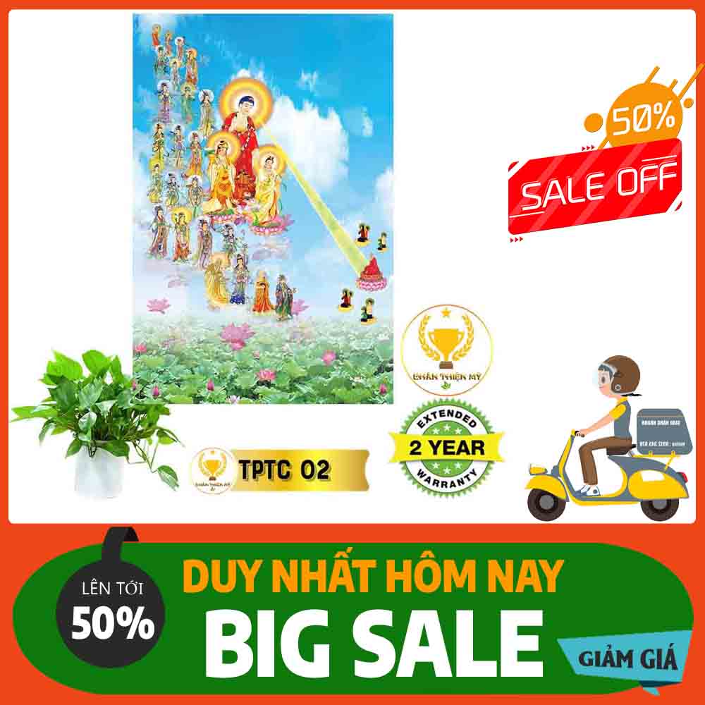 Tranh Tây Phương Tam Thánh MS 02