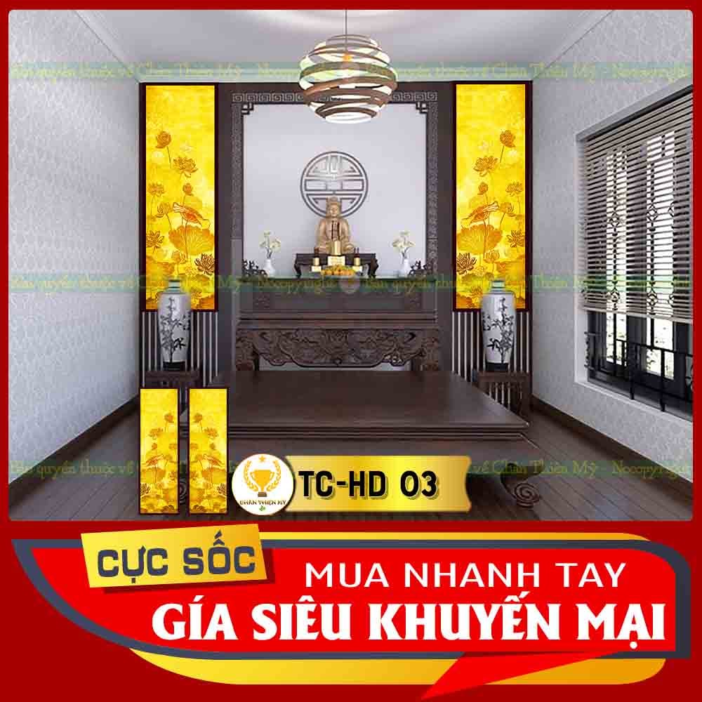 Tranh trúc chỉ in đôi dọc TC_HD 03