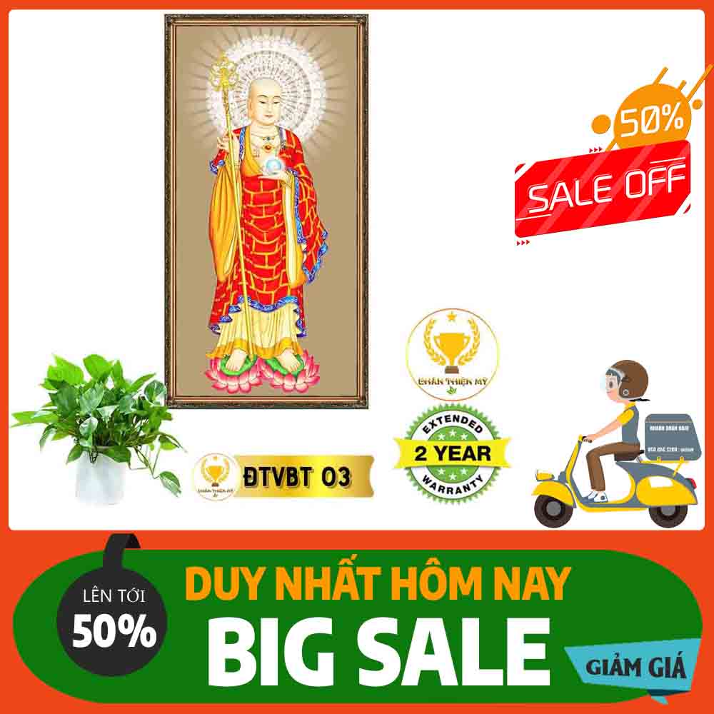 Tranh Địa Tạng Vương Bồ Tát MS 03