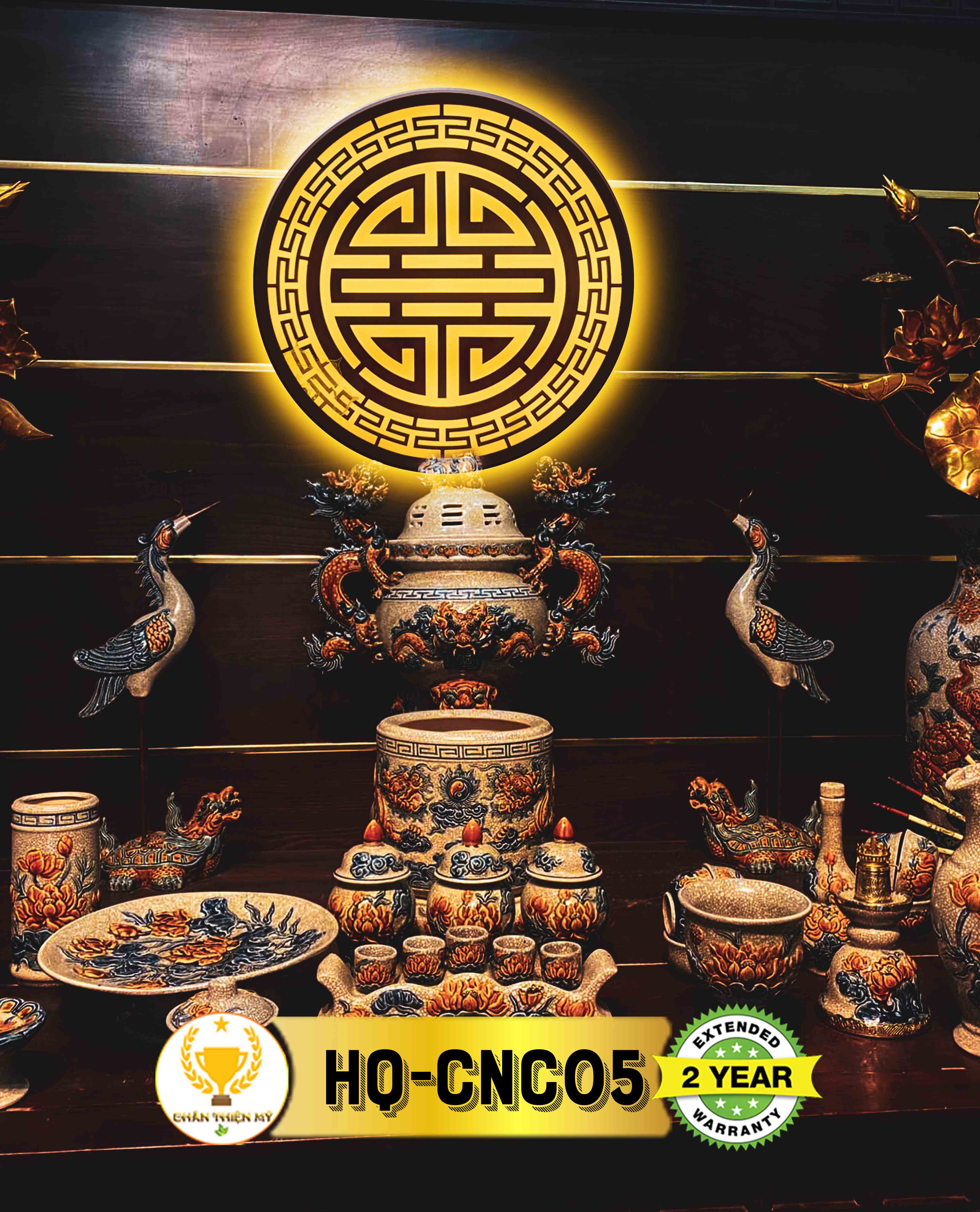 Đèn thờ hào quang CNC MS 05