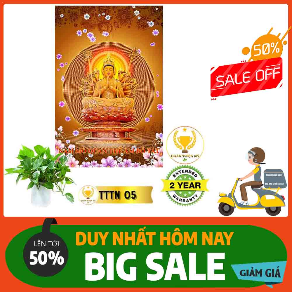 Tranh Thiên Thủ Thiên Nhãn Bồ Tát MS 05