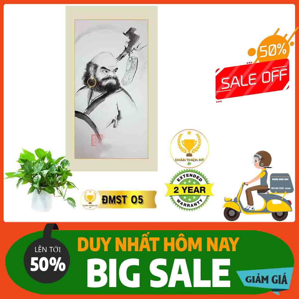 Tranh Đạt Ma Sư Tổ MS 05