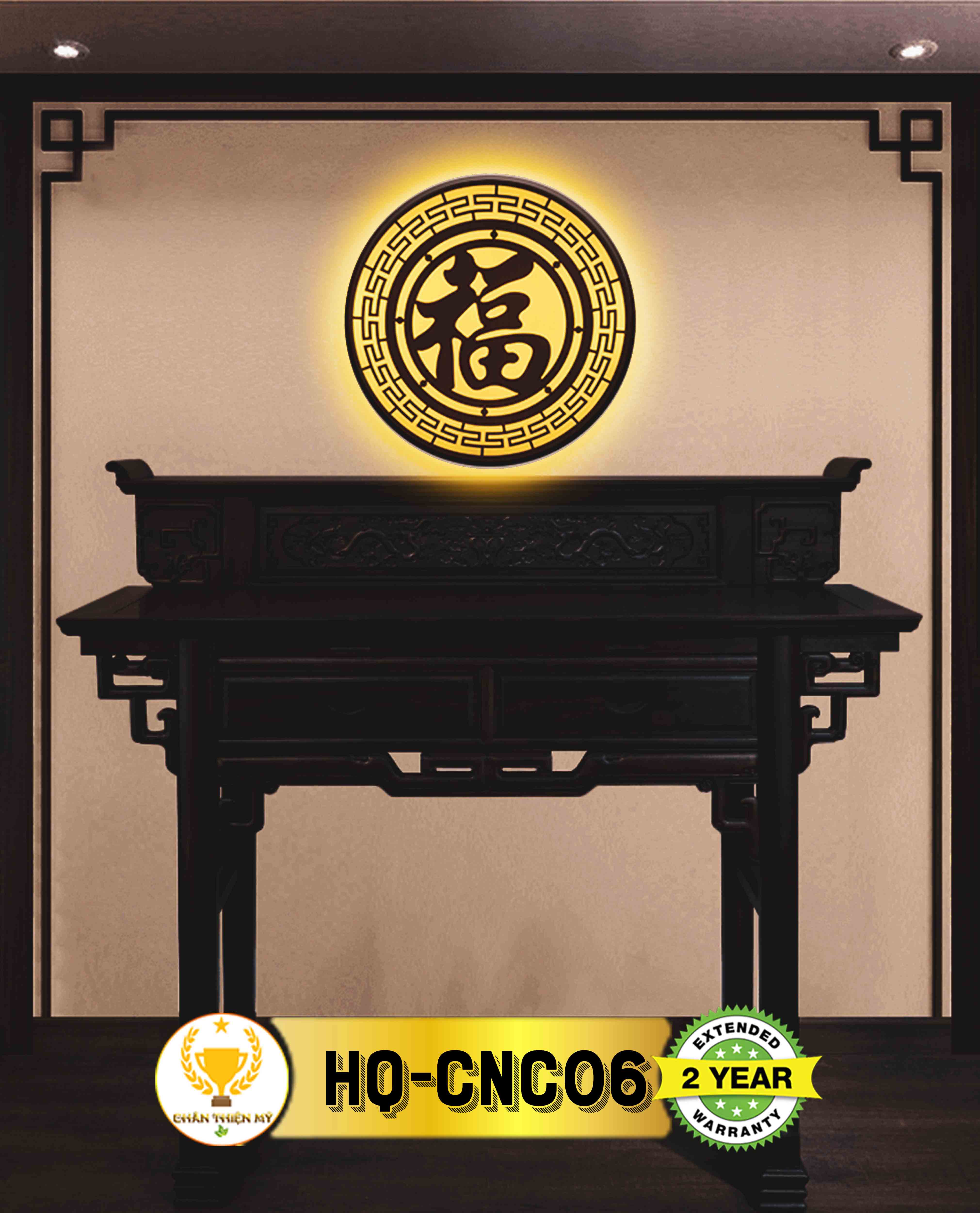 Đèn thờ hào quang CNC MS 06