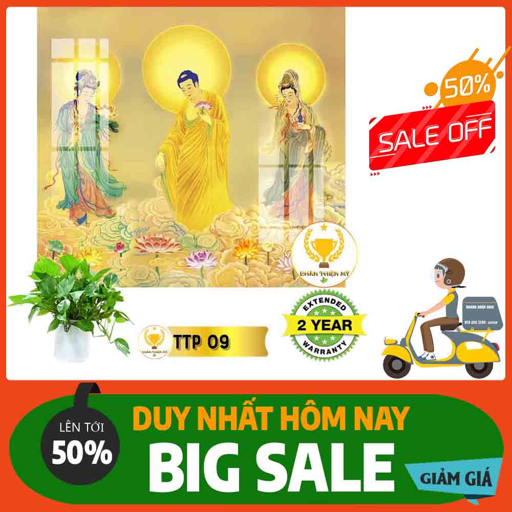 Tranh Tam Thế Phật MS 09