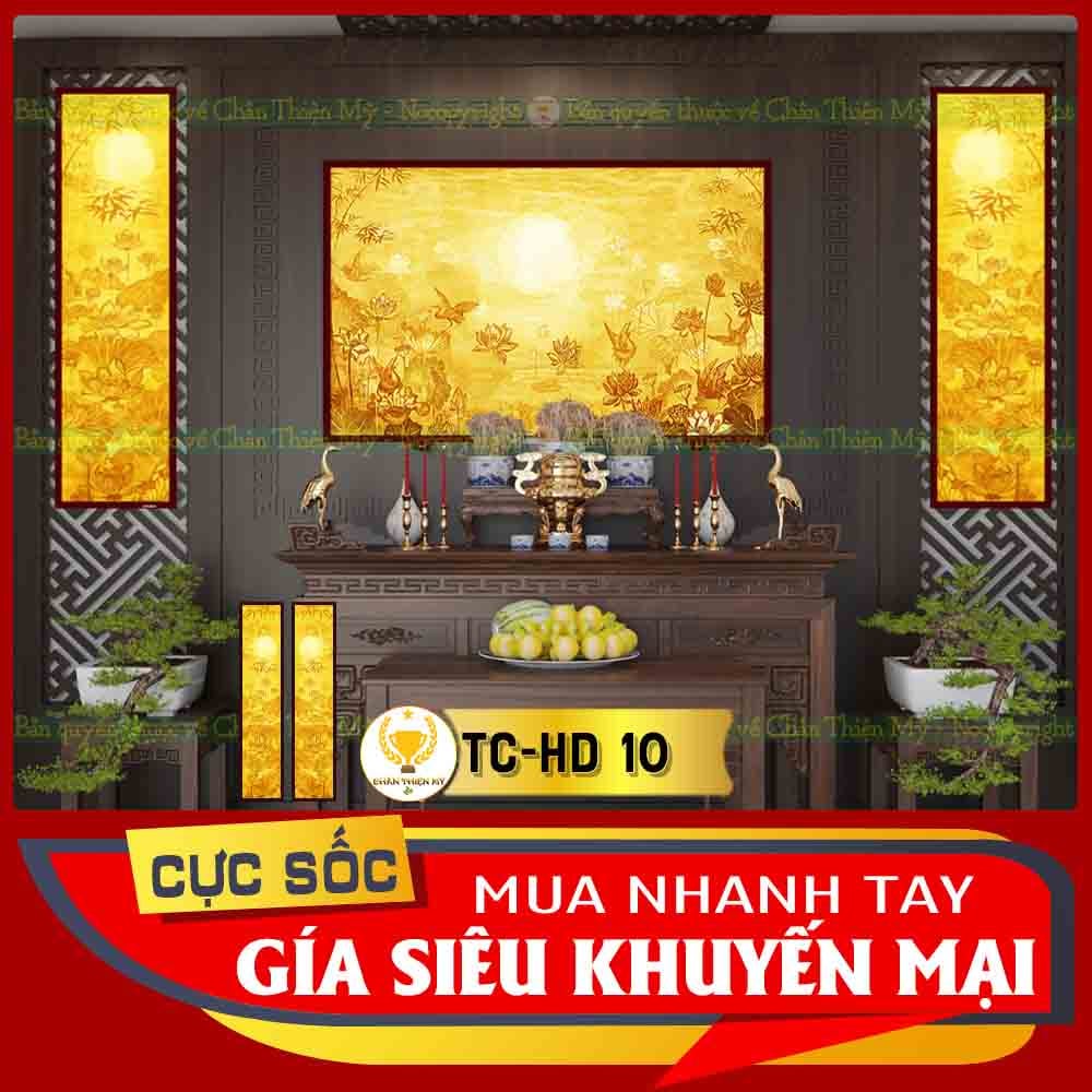 Tranh trúc chỉ in đôi dọc TC_HD10
