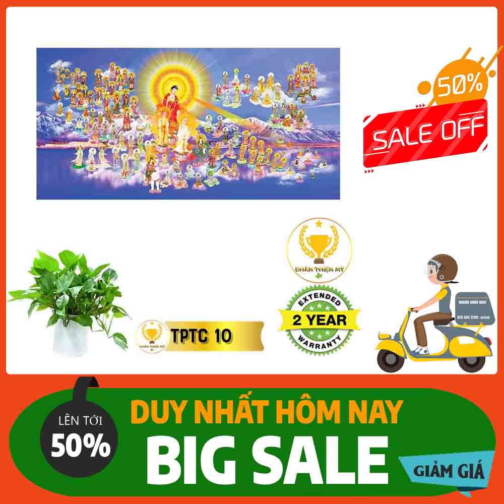 Tranh Tây Phương Tam Thánh MS 10