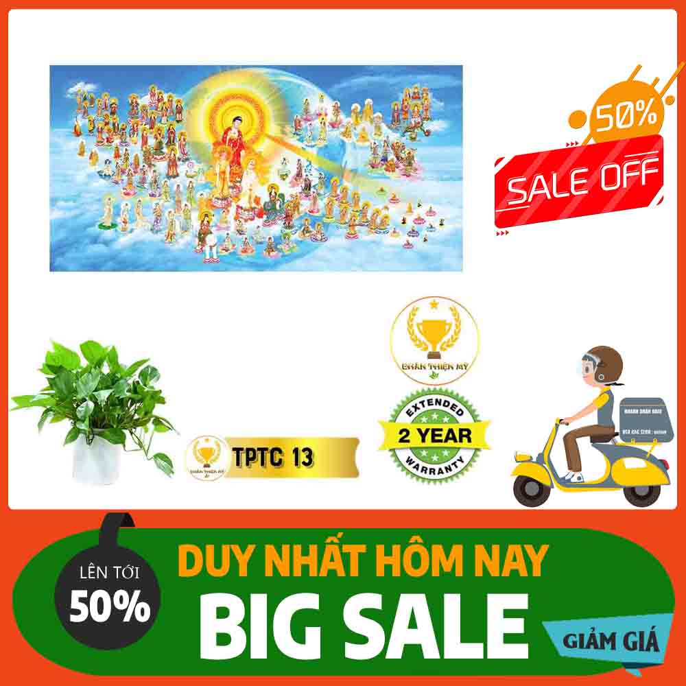 Tranh Tây Phương Tam Thánh MS 13