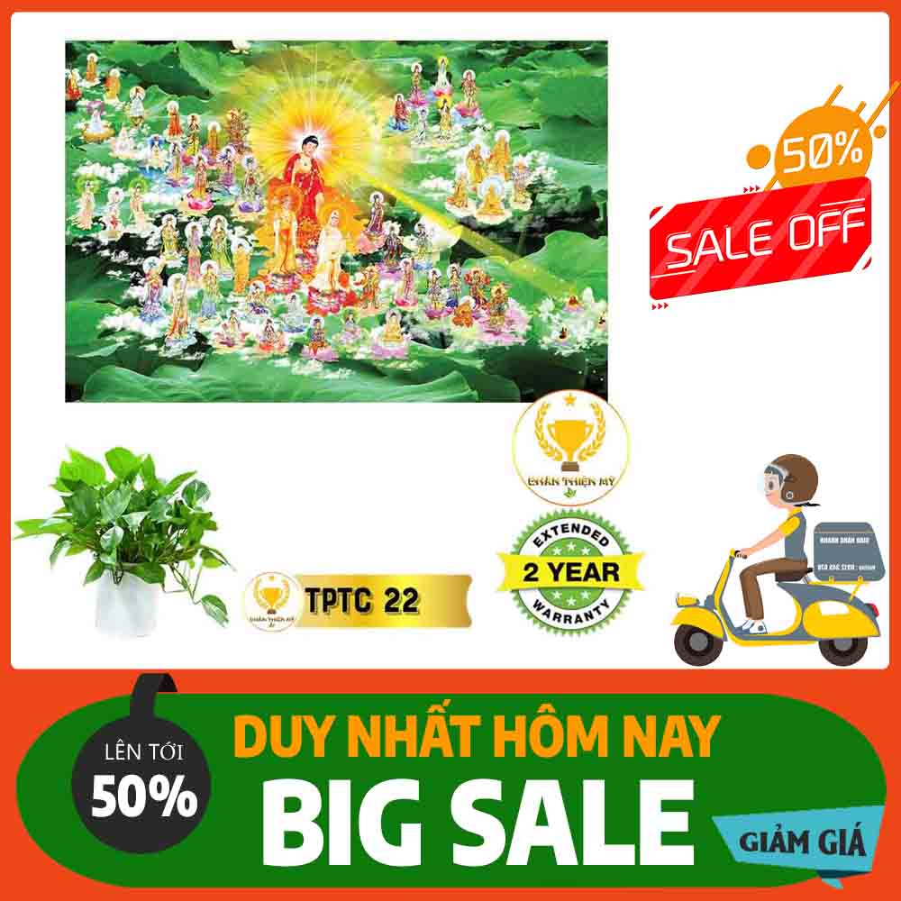 Tranh Tây Phương Tam Thánh MS 22