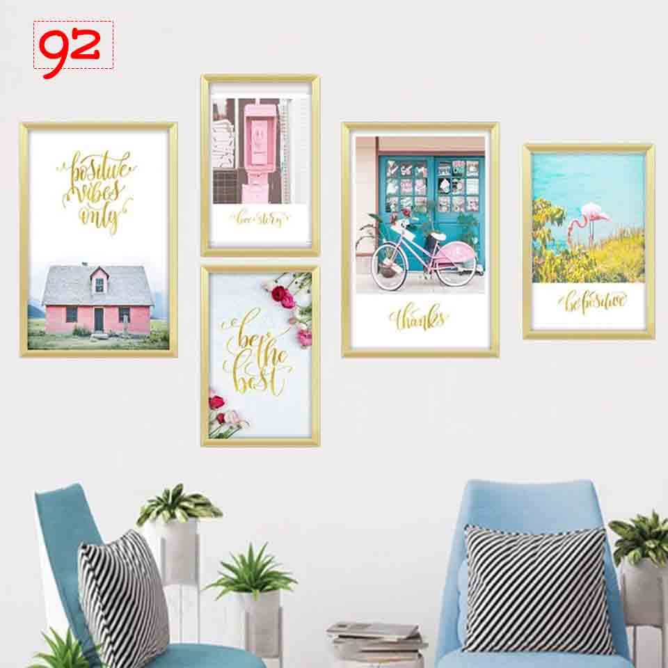 Bộ 5 bức tranh treo Phòng khách_PK4