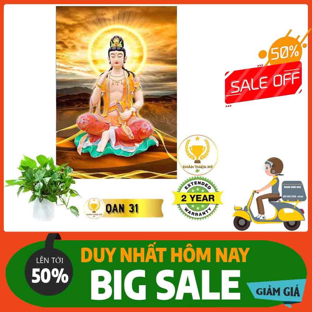 Tranh Quan Thế Âm Bồ Tát ngồi MS 31