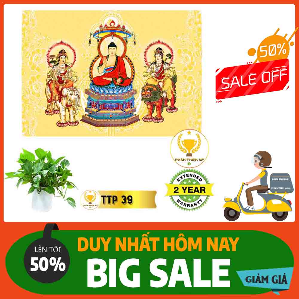 Tranh Tam Thế Phật MS 39