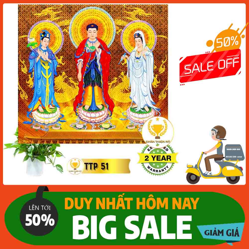 Tranh Tam Thế Phật MS 51