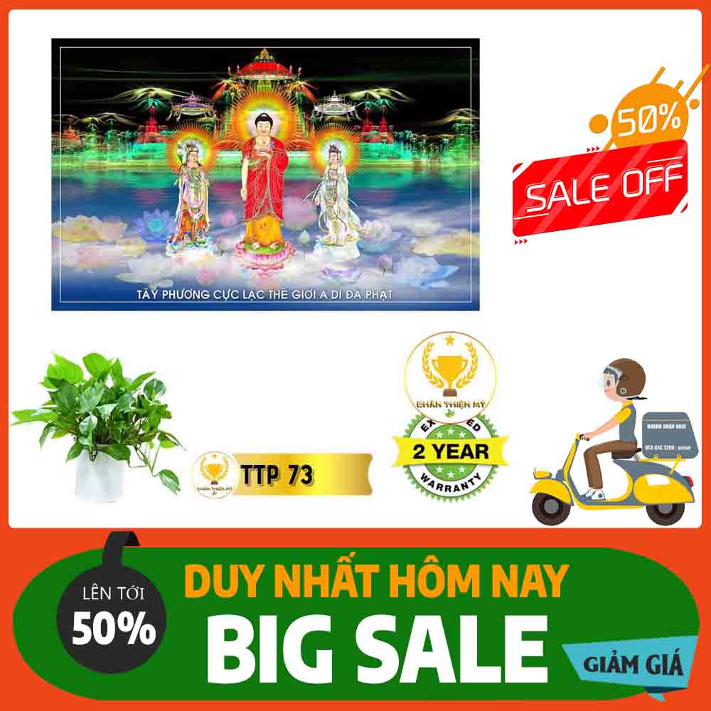 Tranh Tam Thế Phật MS 73