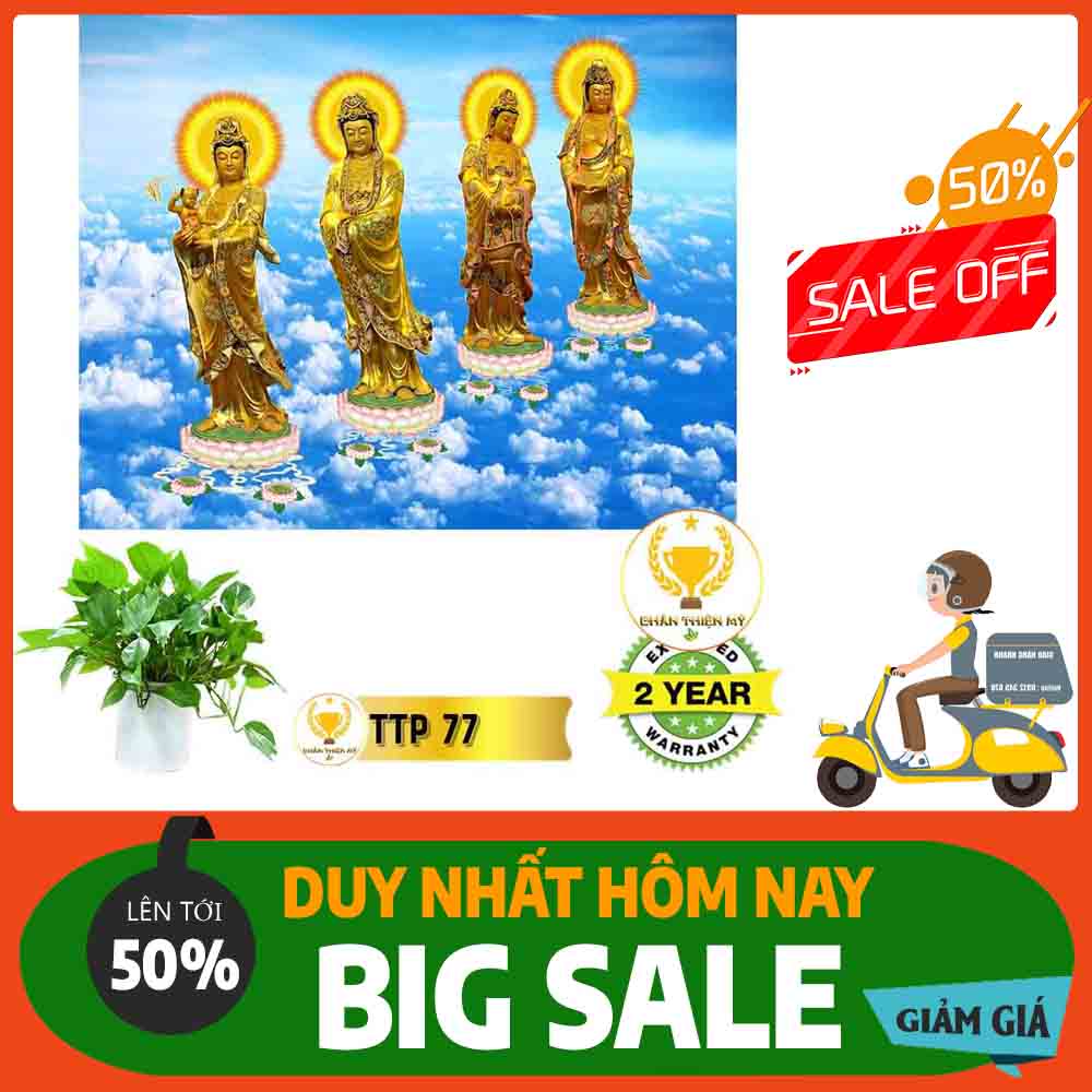 Tranh Tam Thế Phật MS 77