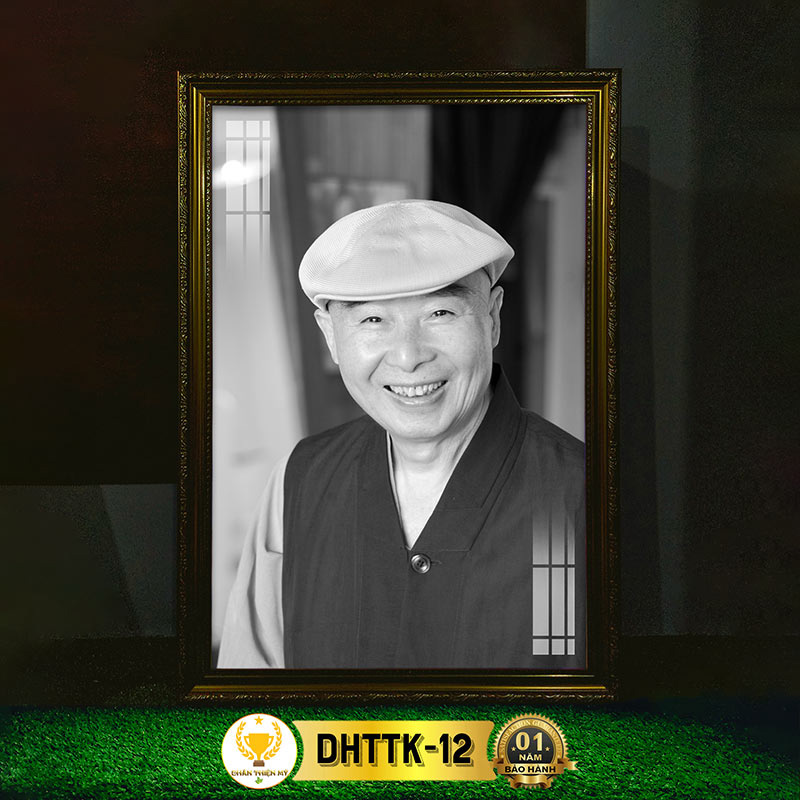 Tranh Thờ Pháp Sư Tịnh Không Có Đèn CHÂN THIỆN MỸ, Treo Tường Trang Trí Bàn Thờ Phật DHTTK-12