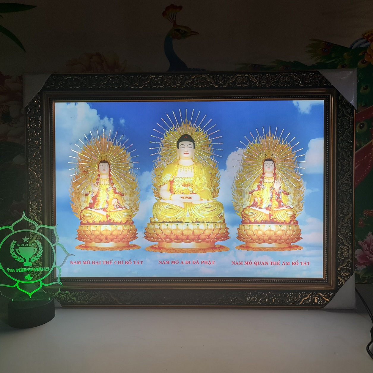 Tranh Tam Thế Phật MS 55