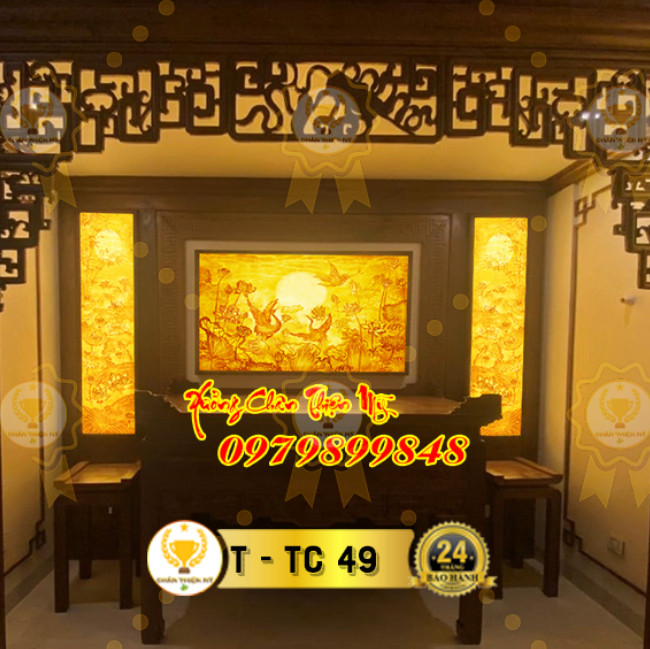 Tranh trúc chỉ in ngang MS 49