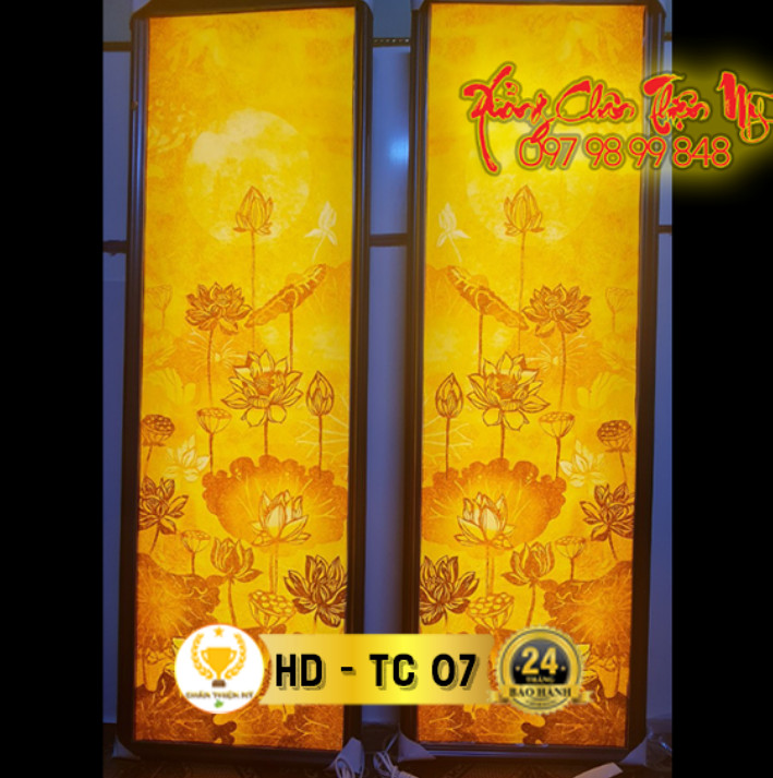 Tranh trúc chỉ in đôi dọc MS 07