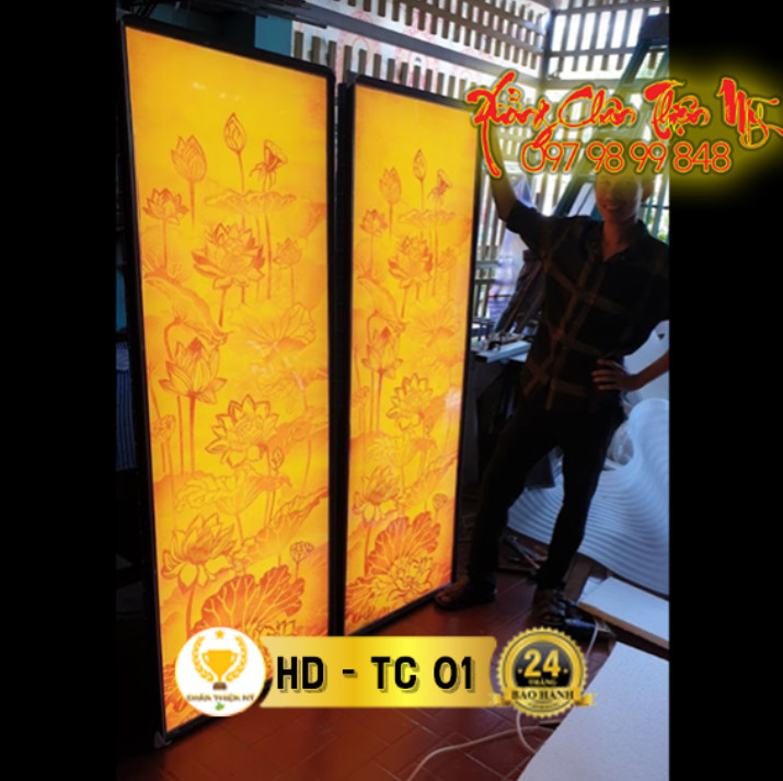 Tranh trúc chỉ in đôi dọc MS 01