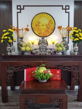 Hào quang trúc chỉ in Thờ gia tiên TC_HQ 42