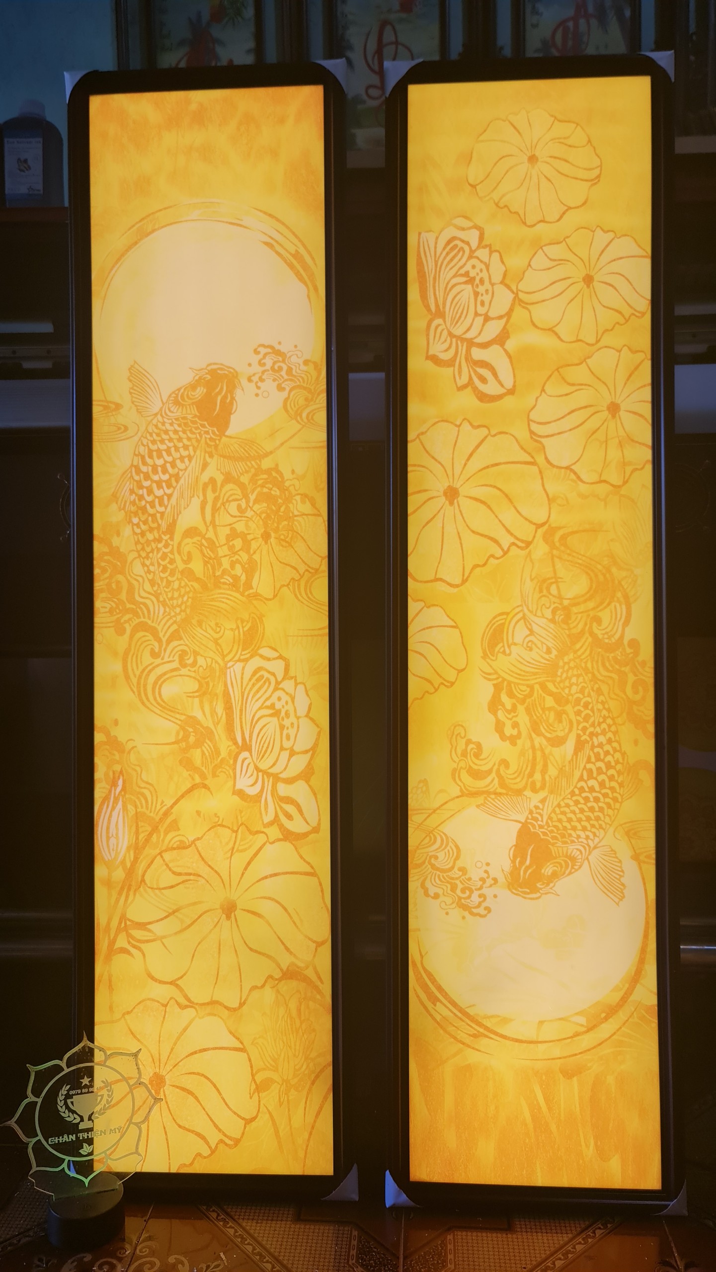 Tranh trúc chỉ in đôi dọc TC_HD 34