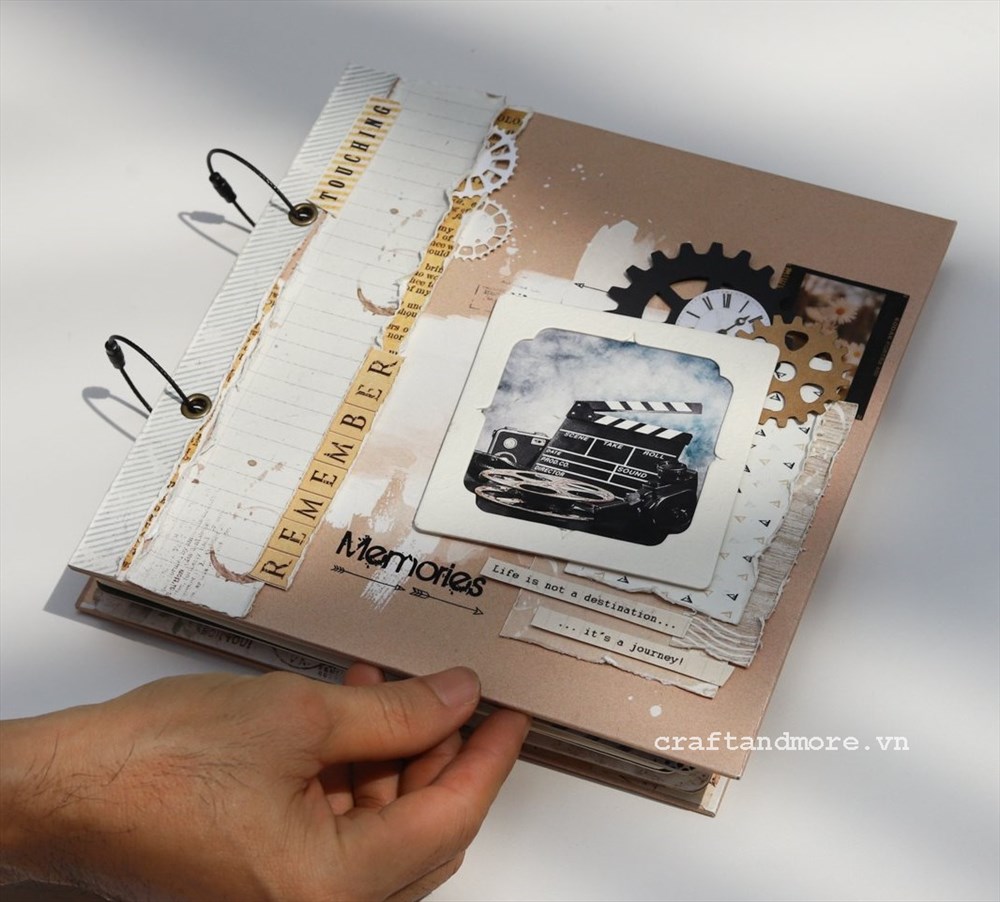 Mẫu sổ ảnh scrapbook Remember 