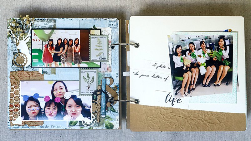 Hướng dẫn cách làm scrapbook album ảnh handmade đơn giản 10 năm kinh nghiệm Craft & More Vietnam