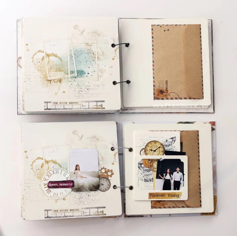 Scrapbook album ảnh handmade