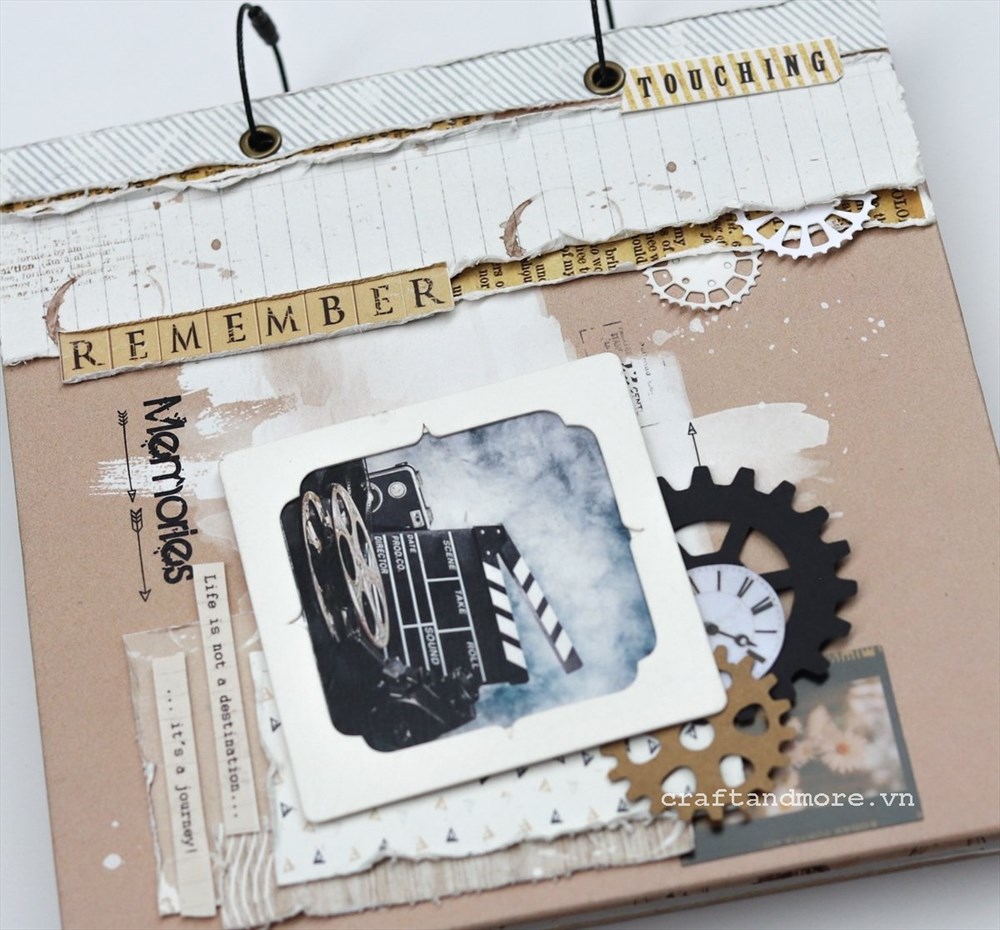 Mẫu sổ ảnh scrapbook Remember 