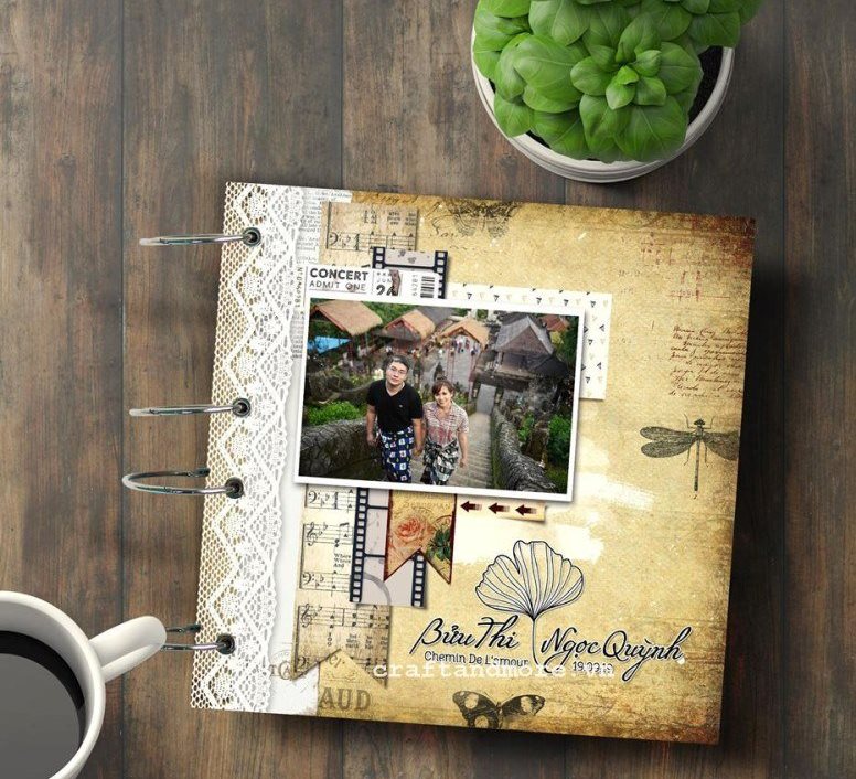 Dịch Vụ Làm & Trang Trí Scrapbook Album Ảnh Handmade Theo Yêu Cầu [Đặc  Biệt] Craft & More Vietnam