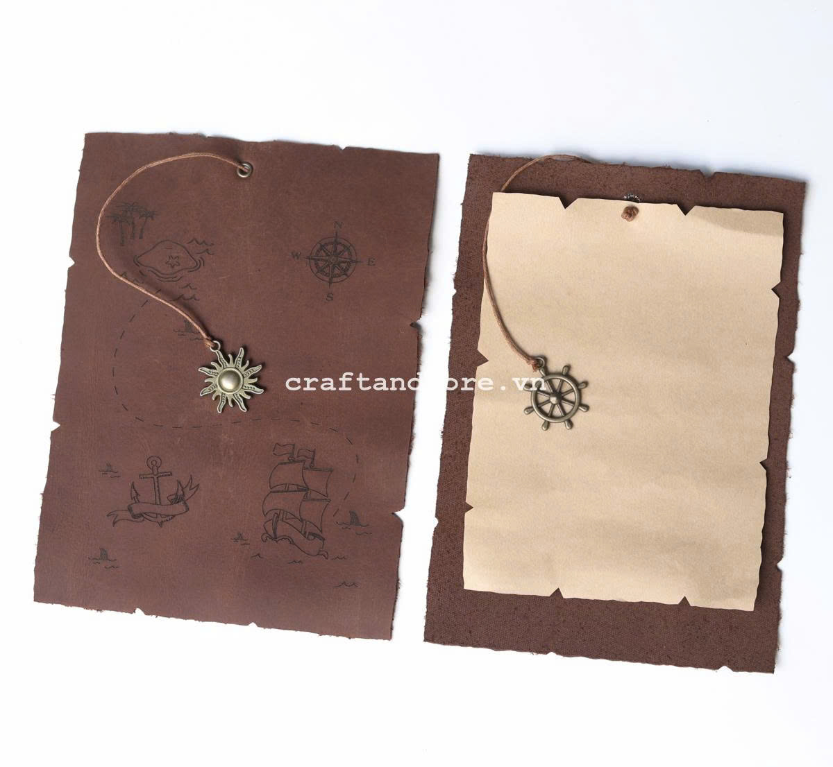 Thiệp handmade da bò