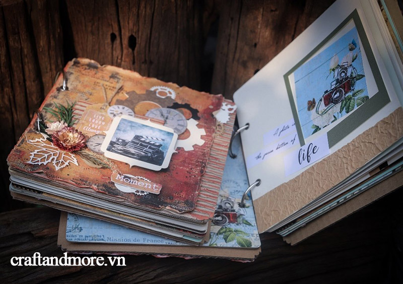 Scrapbook Album Ảnh Handmade Vintage +1001 Mẫu Đẹp Nhất! Craft & More  Vietnam
